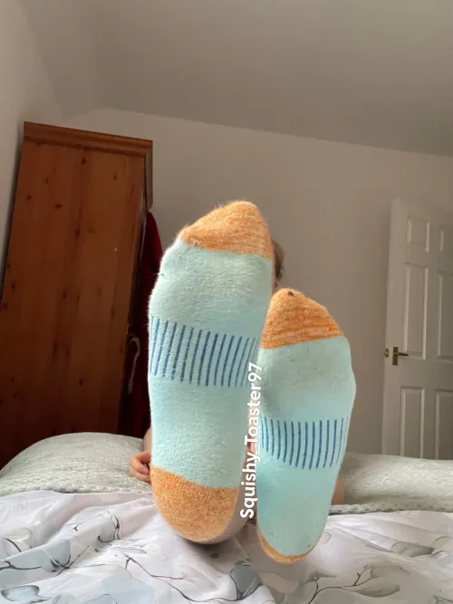 Wearing these for 4 days for a very lucky guy  Who wants my next stinky pair?  by Squishy_Toaster97