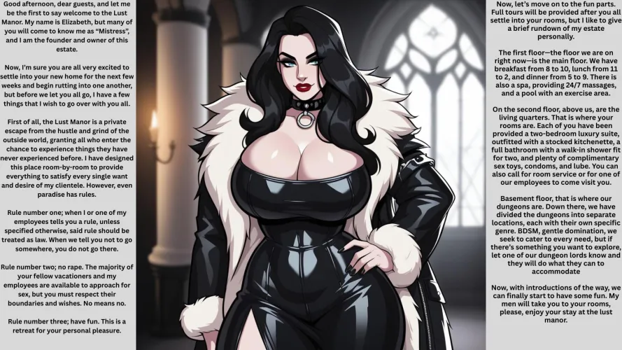 Welcome to the Lust Manor [vacation] [narrative] [no sex but imminent sex] by Sir-M-Oxlong