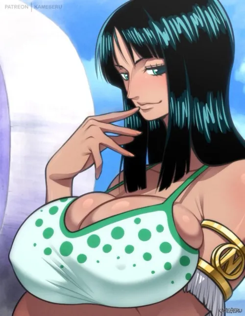 What are you doing if Nico Robin looks at you like this? by Zorothegoat