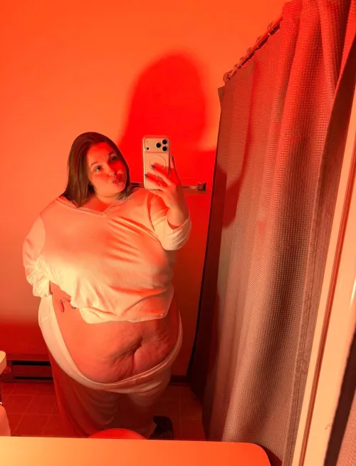 what do you think is bigger, my belly or my boobs? by abbyyyglazed