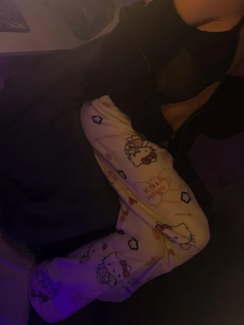 What do you think of my super soft Hello Kitty pants?  by princess_pjs_