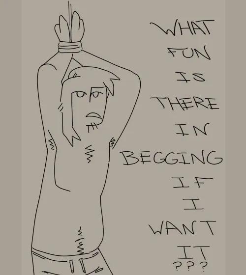 What does he want done to him? by puppyboyslasher