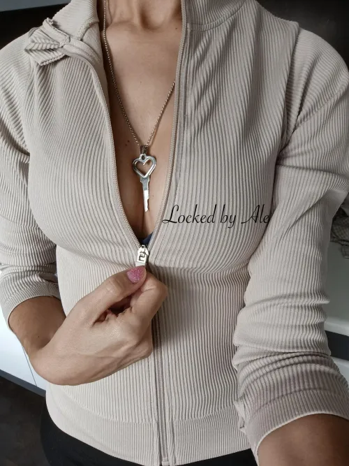 What I’m hiding under the zipper  by LockedByAle