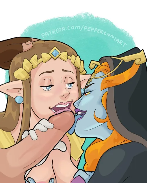 what's better than a bj from one princess? (pepperonniart) by macaronniart
