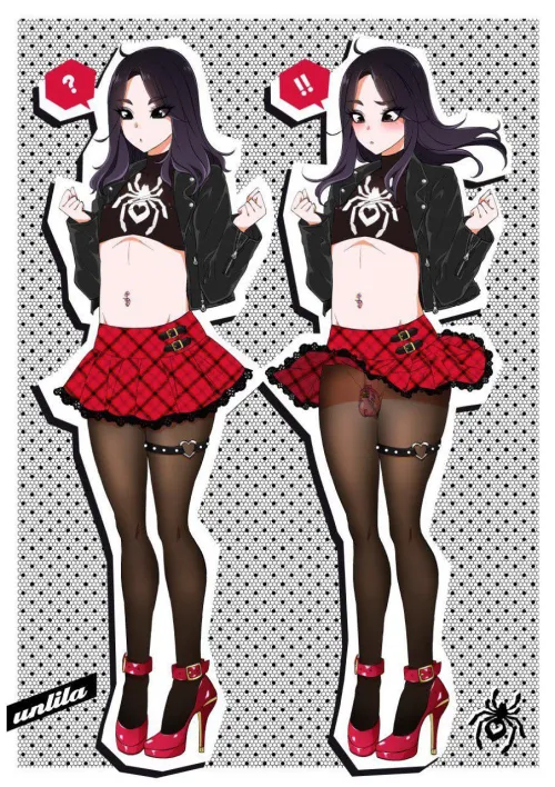 What's up my skirt? Not my panties uwu by DivvaaBlush