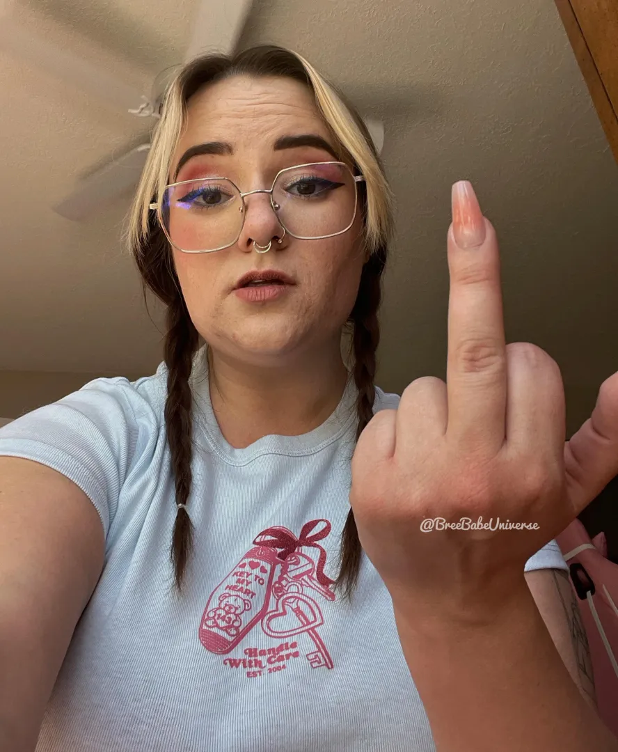 What’s wrong loser? Your cock twitching over a cute girl being mean to you? Sounds about right  posted by BreeBabeUniverse