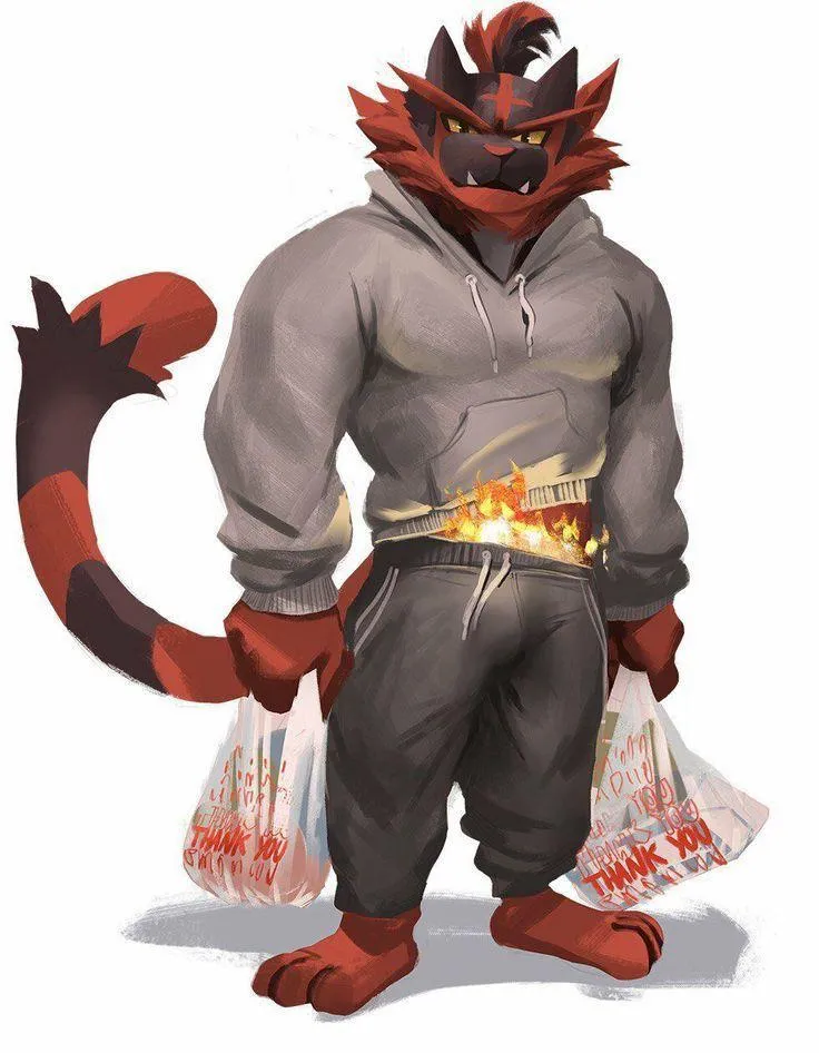 When I choose to shift into the world of anthro Pokemon I didn’t know you couldn’t pick your new body so instead of being a small 22 year old woman I am a 35 year old male incineroar. Who did you become? posted by Ordinary_Dragonfly_1