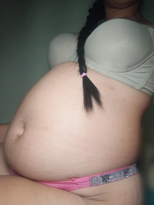 When I get home, the first thing I do is take everything off. Would you like to play with my tummy? by Glass_Ganache_6096