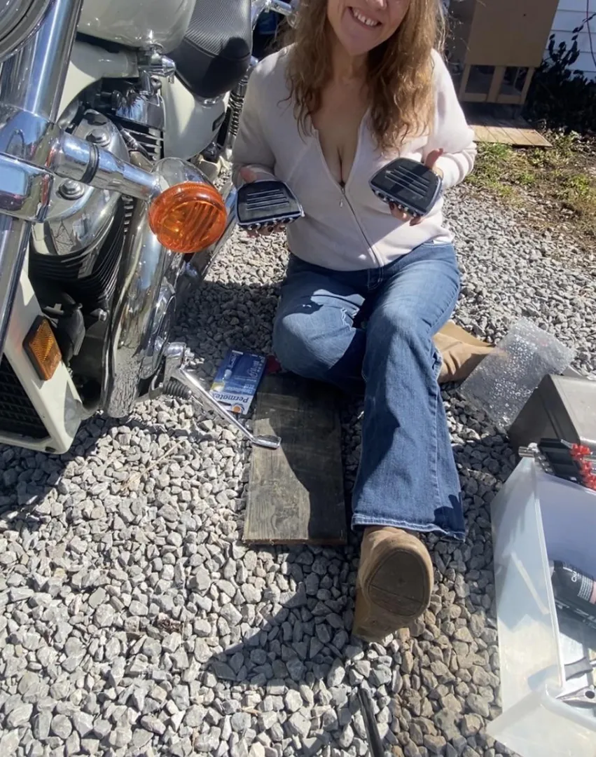 When I straddle, I need some place to put my feet… posted by ResmayVWaters