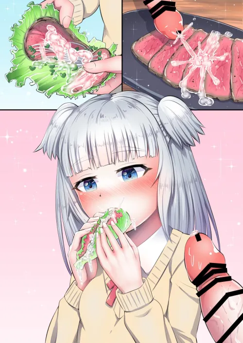 When you bite that the meat's juice combine with the cum will fill your mouth with many flavors by OrineSlut