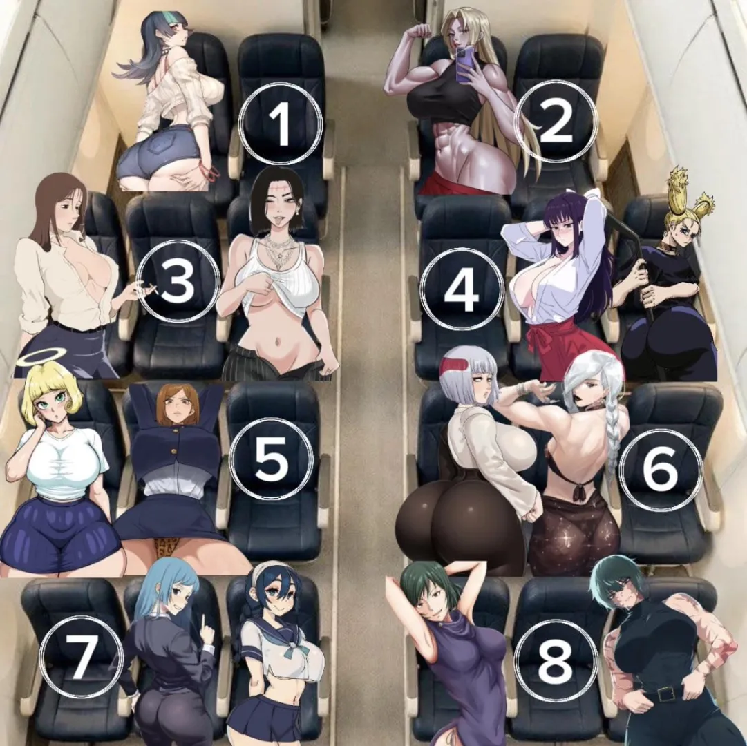 Which seat will you take for an 8 hour flight? posted by DS-JJK_Tournament