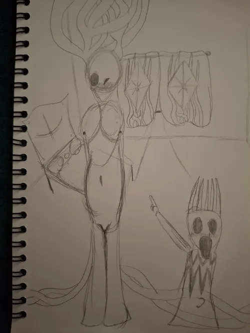 [White Lady] and [Pale King]. This is my first attempt at ts (art by myself) by TheHawkpant69