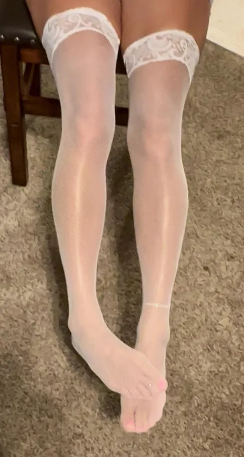 White stockings by SoulfulandSinful