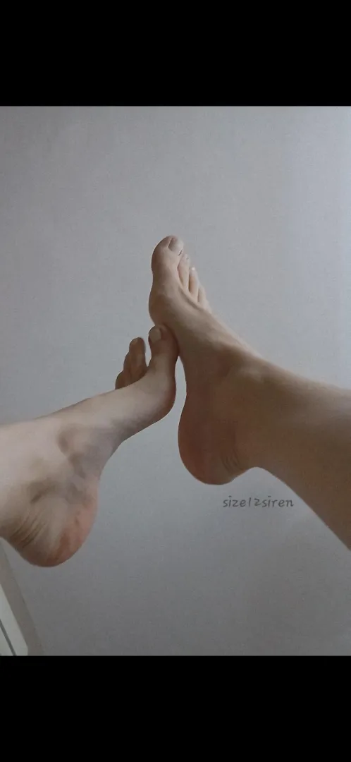 White toes in the air posted by size12siren