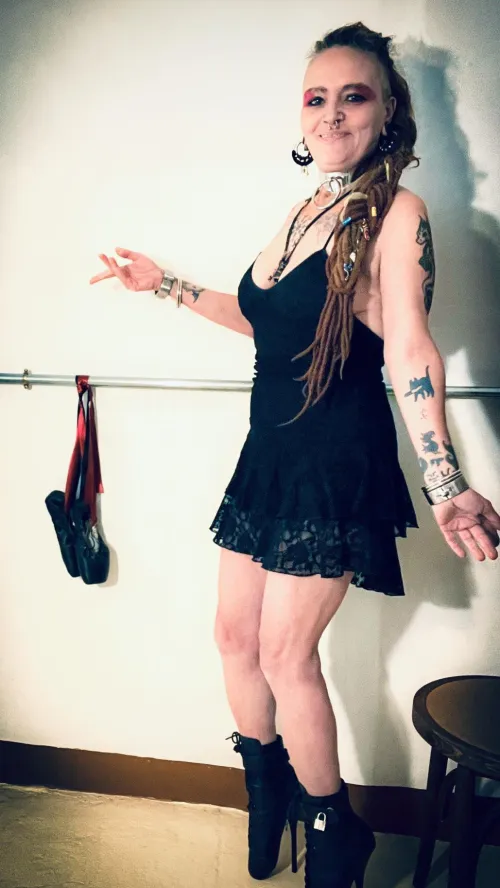 Who said ballet was only about grace? In my world, we add weight, steel, and a lot of attitude. by MissNekotied