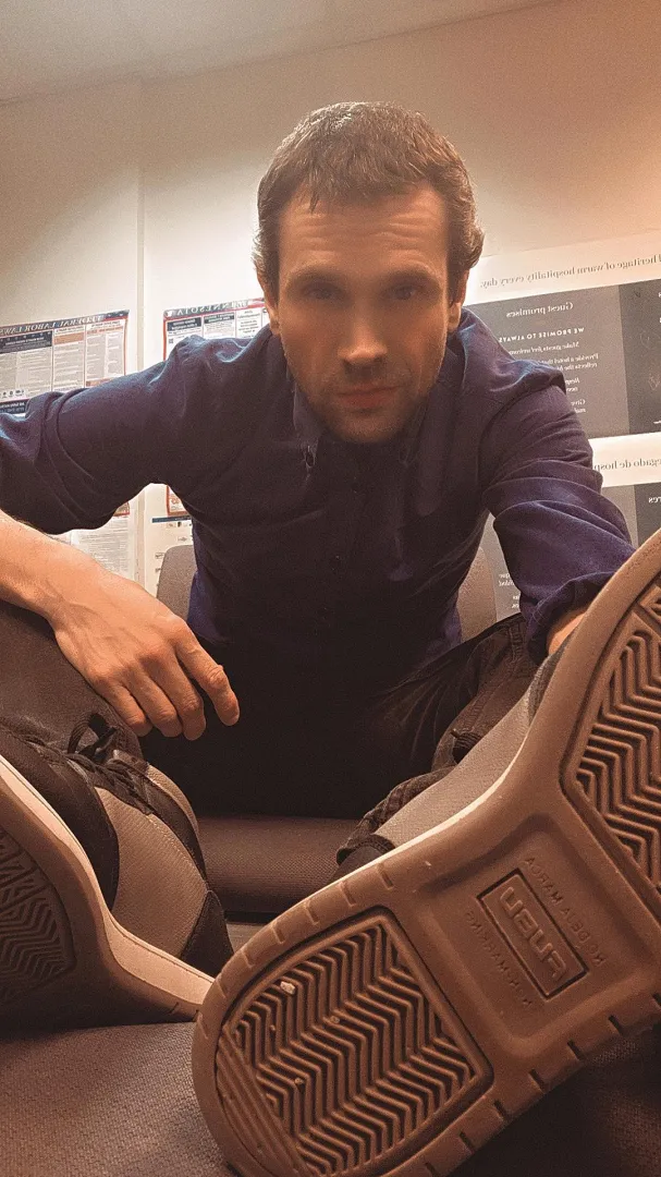 Who wants to take my sneakers off and worship my feet? Any takers? posted by Ok_Eye_278