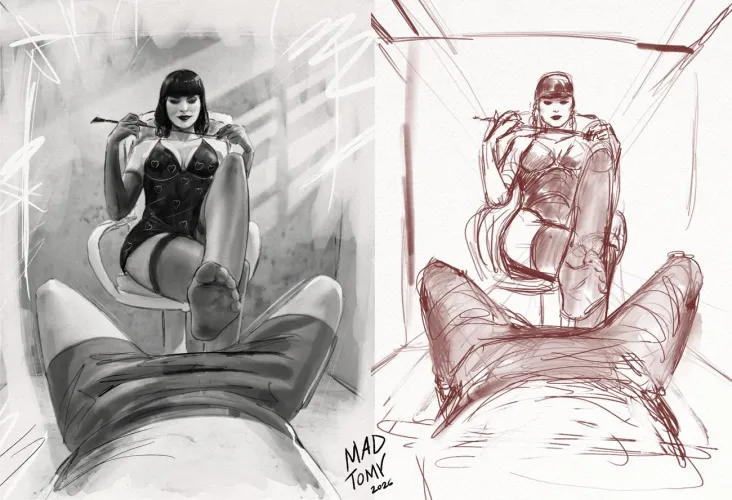 Who's afraid of the bad Dom girl? by MadTomyArt