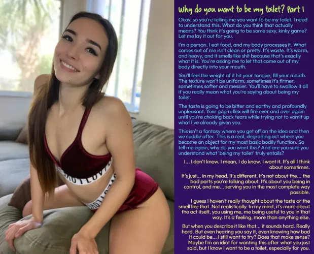 Why do you want to be my toilet? Part I [Toilet] by ishoweredandimwetnow