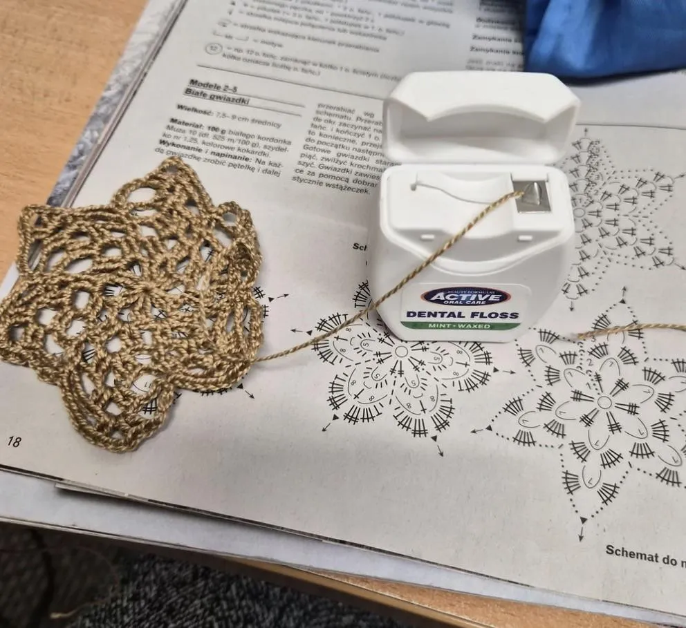 Why is my used floss snowflake so limp? posted by Caira_Ru