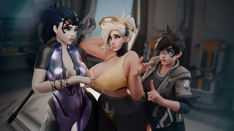 Widowmaker, Mercy & Tracer (Rhyw) [Overwatch] by __X69X__