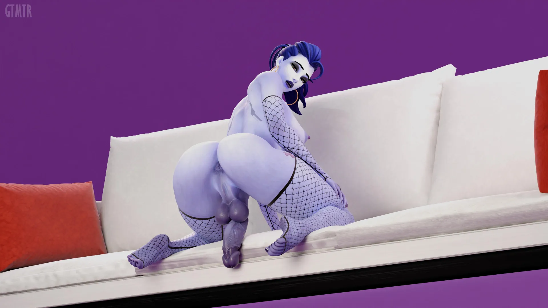 Widowmaker on the couch [Overwatch] (gtmtr) posted by gtmtr