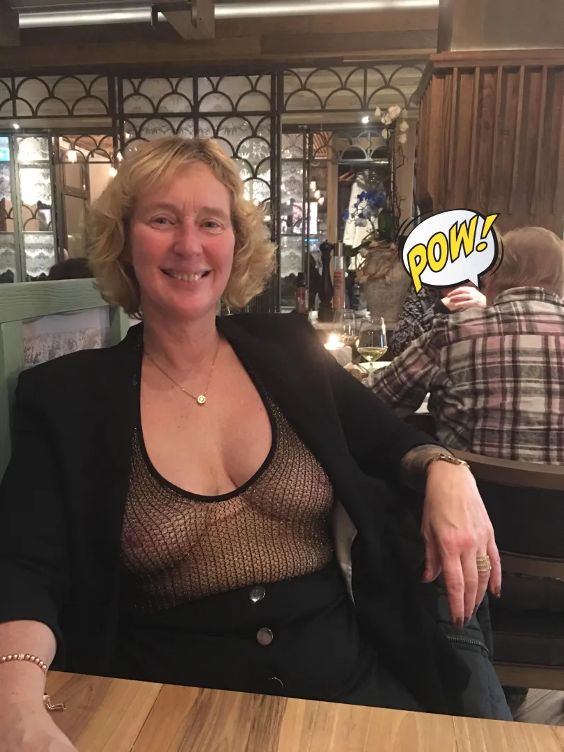 Wife in a restaurant posted by Adorable_String_5672