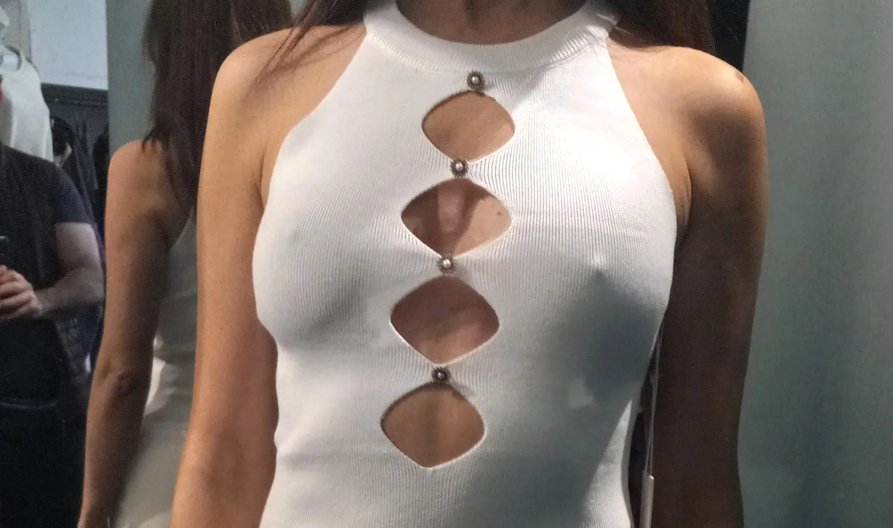 Wife Posing In Store Dressing Room While Husband Snaps Pics posted by AsianSwingingHotWife