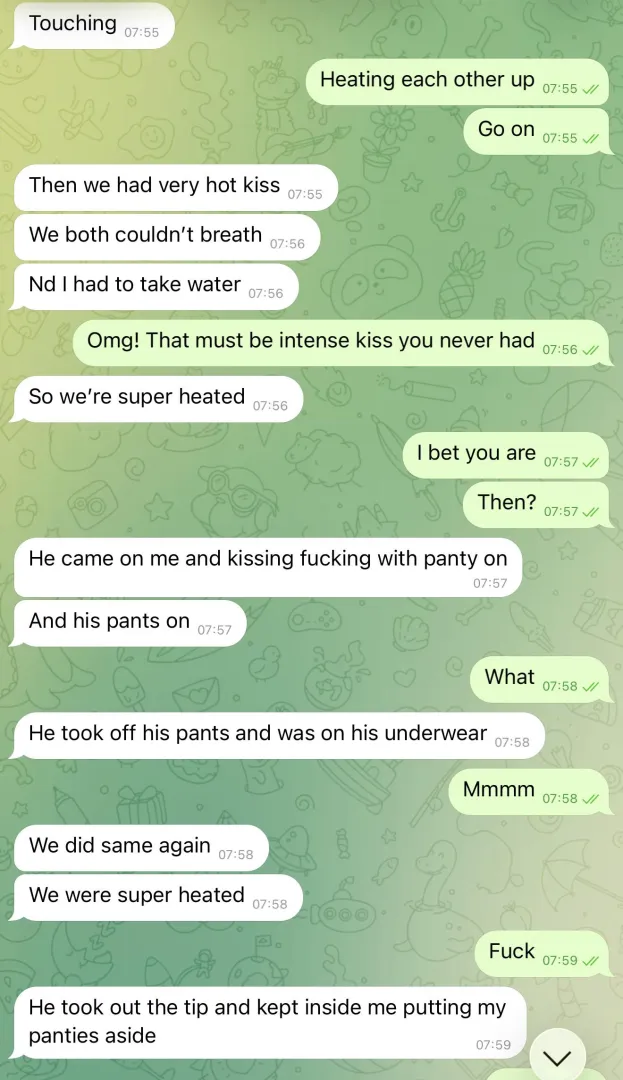 Wife’s texts after her date left during her business trip. posted by 69doggy