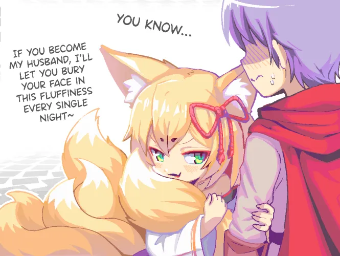 Will You Succumb to the Mofu-Mofu? [OC] by Uni_Draws