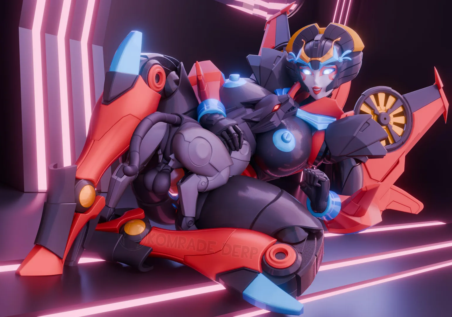 Windblade x Ravage (KomradeDerp) posted by MetalDollFace