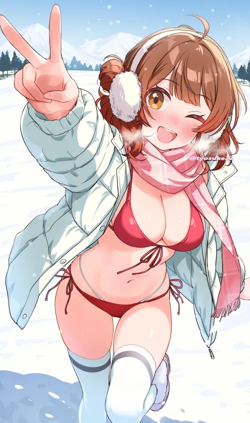Winter Bikini Ume [Idolmaster] (tyosuke22) by A_MASSIVE_PERVERT