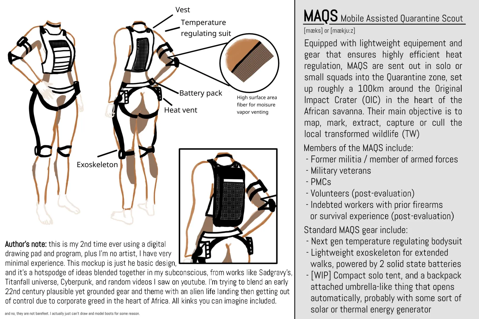 [WIP] Making the foundations of my near-future world, full text in body posted by CommanderFoxNSFW