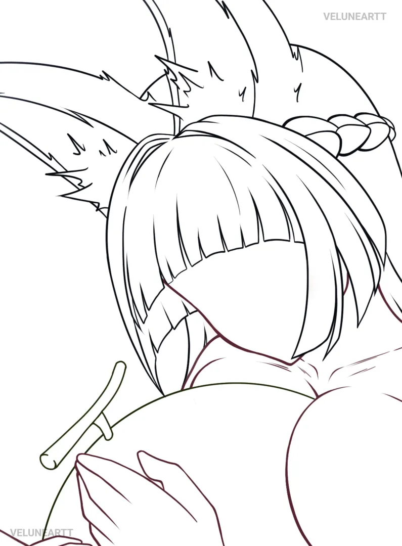 (WIP) Miyabi Illustration posted by VeluneArtt