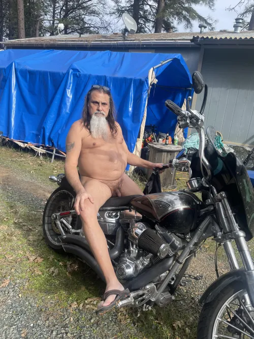 Wish I had a place I could ride nude by norcalbiker66