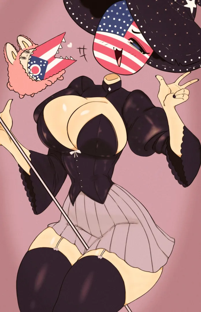 Witchy-merica and lil buddy posted by D4CCCP