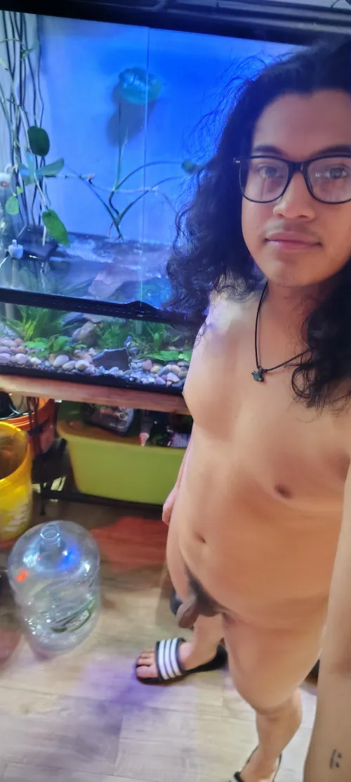 with my fish tank ✌️ by _allsadandshit420_