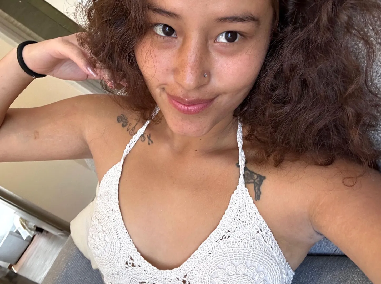 Woke up with my cute freckles posted by ScarlettsSecretDiary