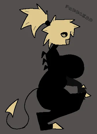 Wonder what she's staring at? (Art by me) posted by ClownFunni