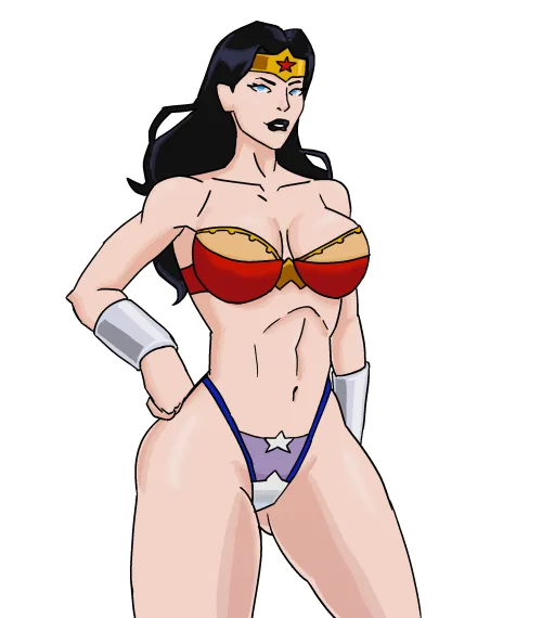 Wonder Woman in Lingerie [Art by Me] by entresjuicebar