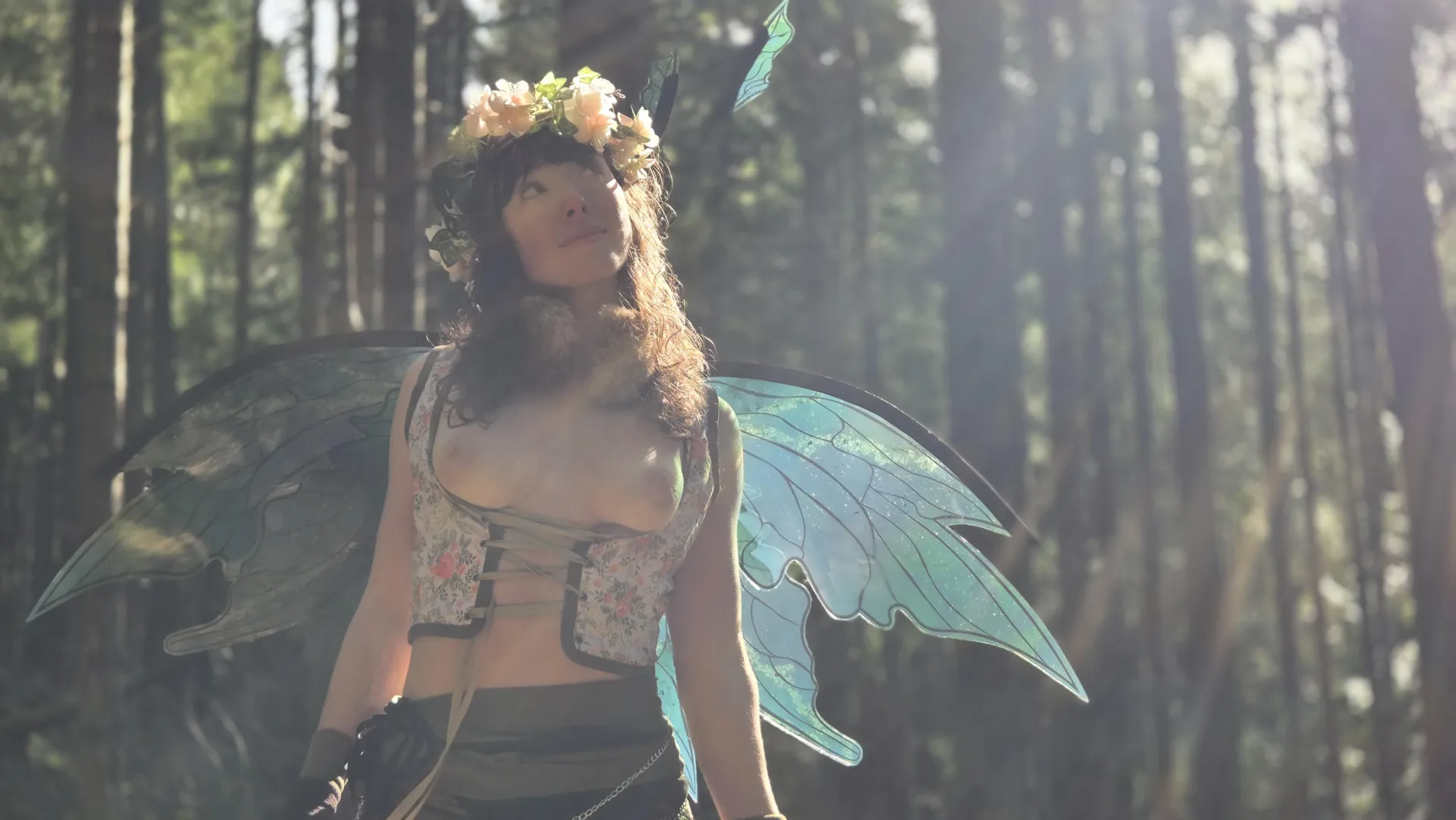 Woodland Fae soaking up the sun posted by octohands