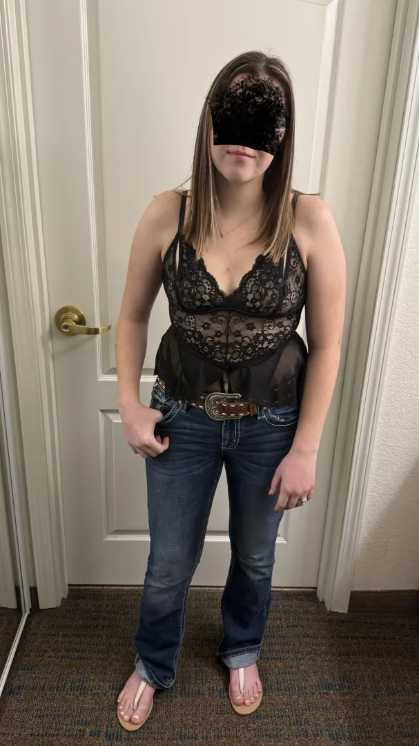 Wore this set under a jacket for a few minutes at the club posted by cowboylife18
