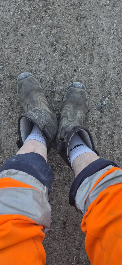 Work boots on. Long day ahead posted by HairySockDad