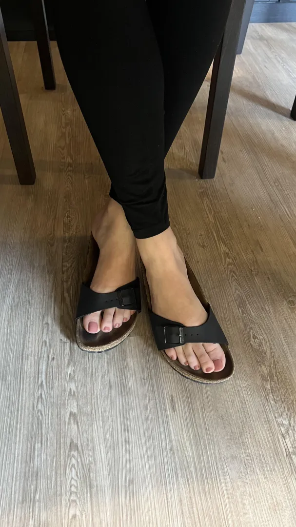 Working from home today. The Birk view under the desk. posted by Cazaya