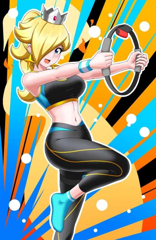 Workout Rosalina [Super Mario Galaxy] by A_MASSIVE_PERVERT