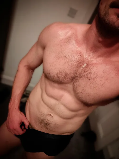 Workouts at home mean that you can do them in your boxers. Much better by Sailor-daddyyy