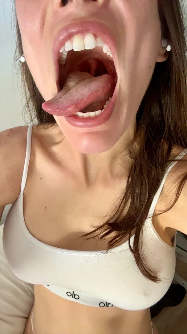 Would it make you happy to play with my tongue? posted by Late_Excitement_8068