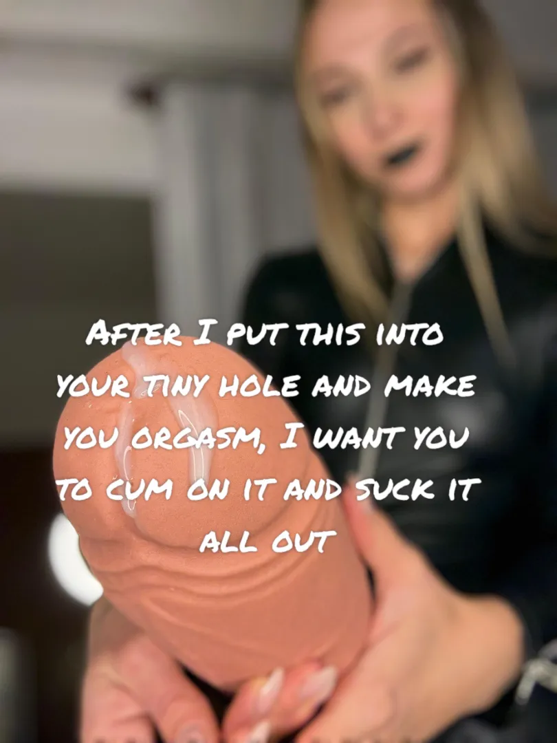 Would you let a dominant woman make you suck your cum? posted by lustlongsph