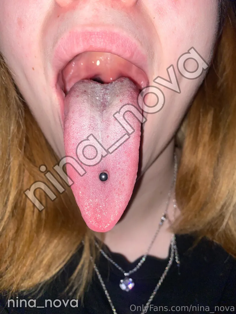 Would you like to cum on such a hot tongue? posted by MissNinaNovaQueen