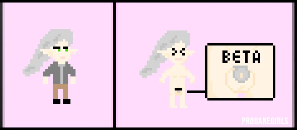 Would you play a game where the hero is locked in chastity!? Hubby here! ✦ I've been learning how to do illustration for a while... and now also pixel art by profanegirls