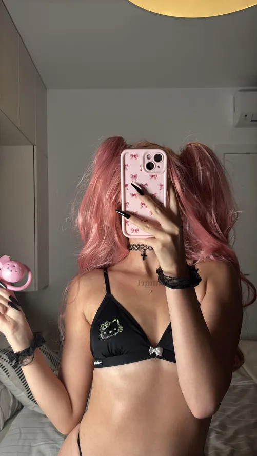 Would you wear this pink cage for 3 months straight for me?  by PinkDolxo